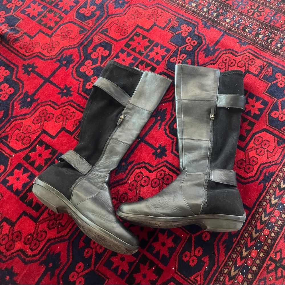 DANSKO Odessa Leather Suede Knee Tall Boots Size 41